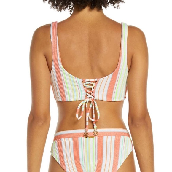 Luli Fama Other - NWT Luli Fama Playtime Lace-up Back Bikini Top